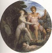 Girolamo Macchietti Venus and Adonis oil